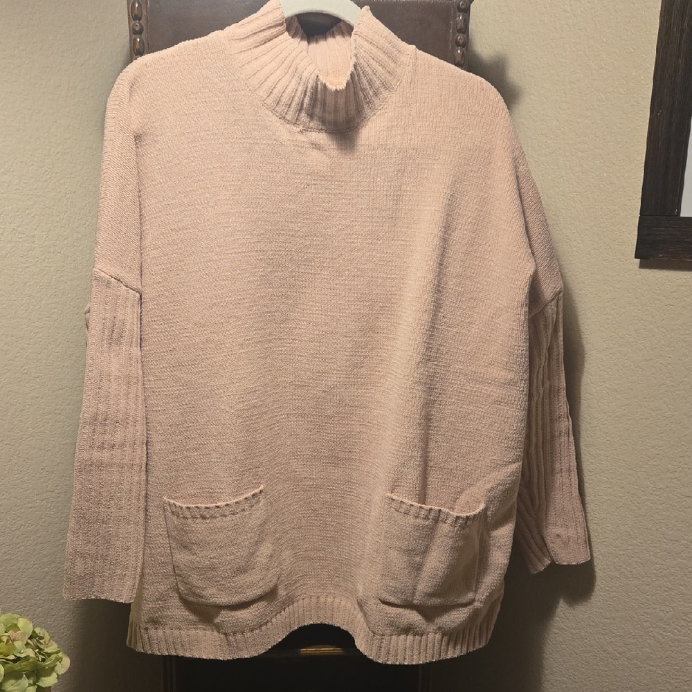 J. Jill Chenille Sweater in Soft Pink